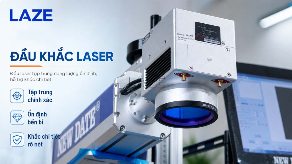 Đầu máy khắc laser trên đá 100W sắc nét