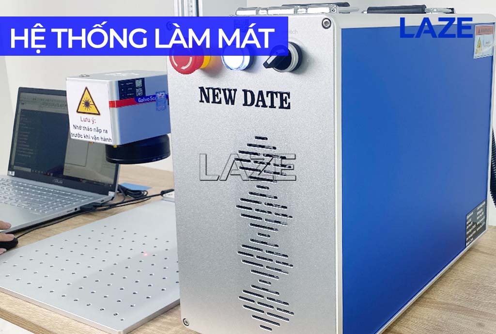 Máy laser MOPA 30W, làm mát siêu tốc