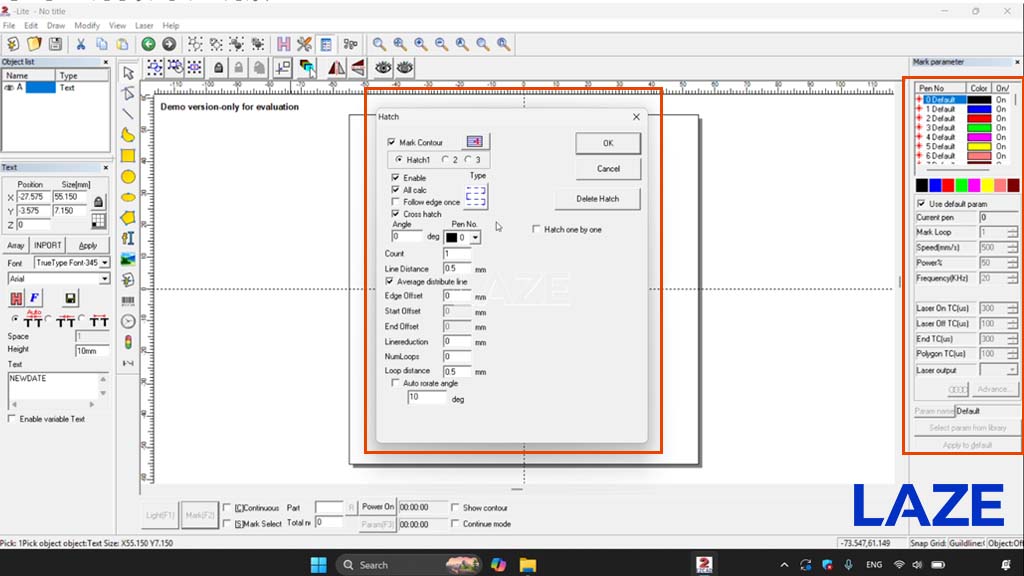 Một số tính năng nâng cao EZCAD2