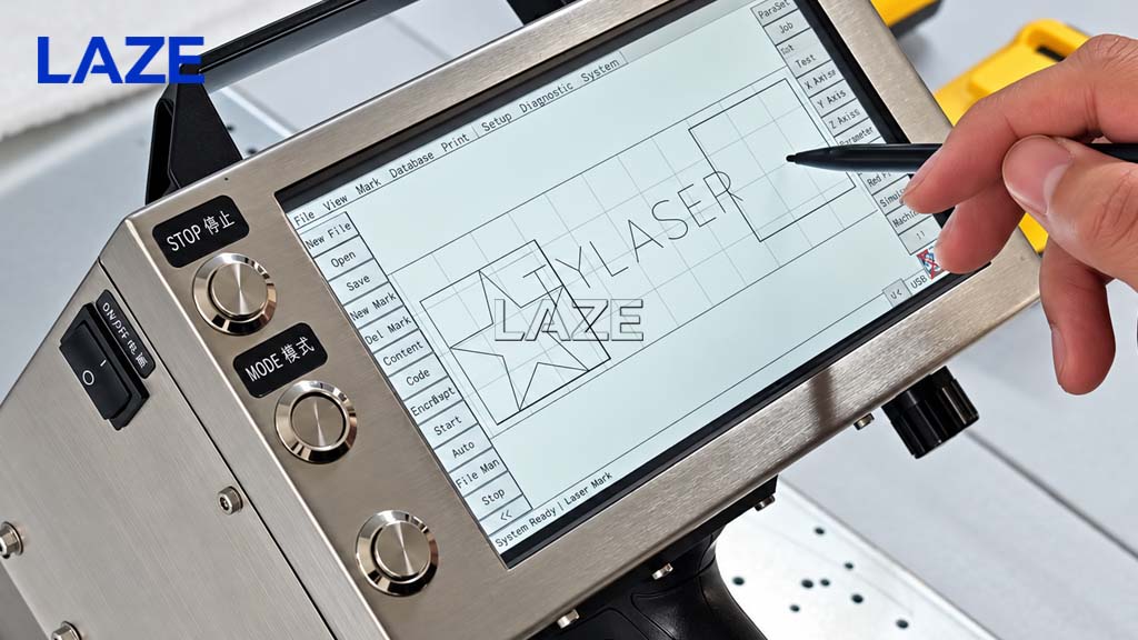 Máy đục laser cầm tay cho kim loại màn hình lớn
