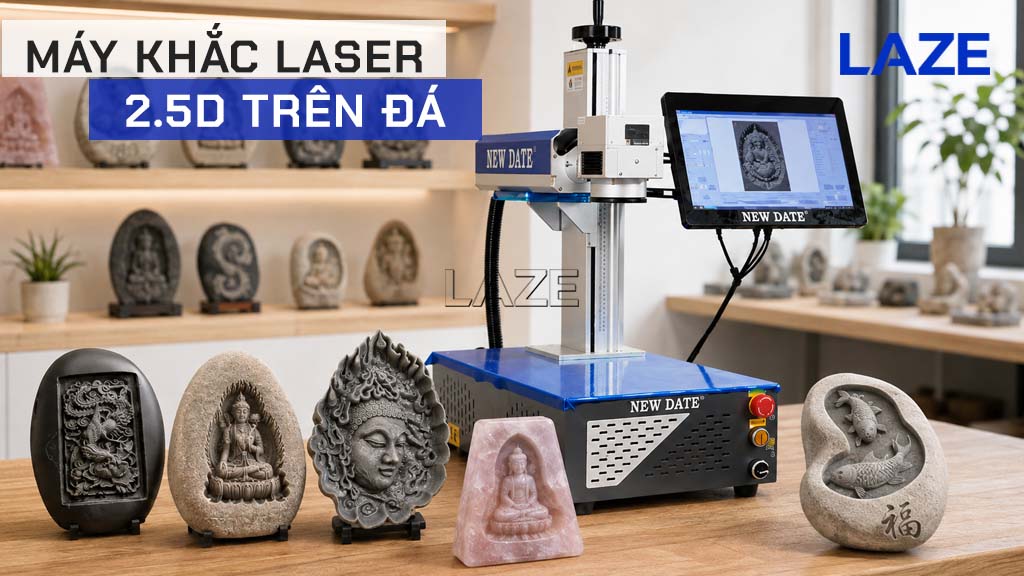 Máy khắc laser trên đá 100W